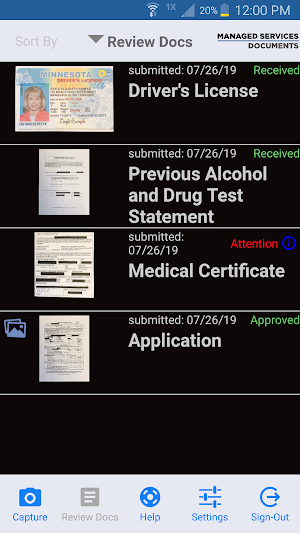 Managed Services Documents Screenshot 2