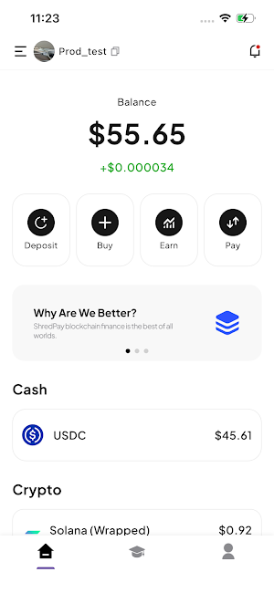 ShredPay: BTC, Crypto, Invest Screenshot 1