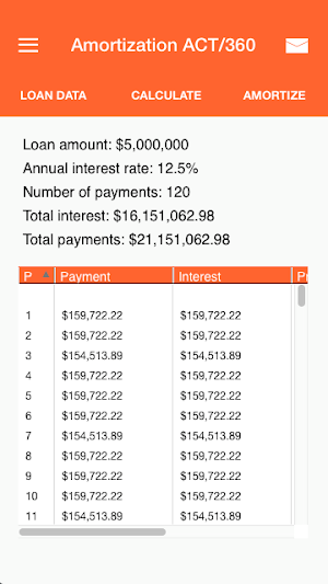 Commercial Loan Calculator Screenshot 3