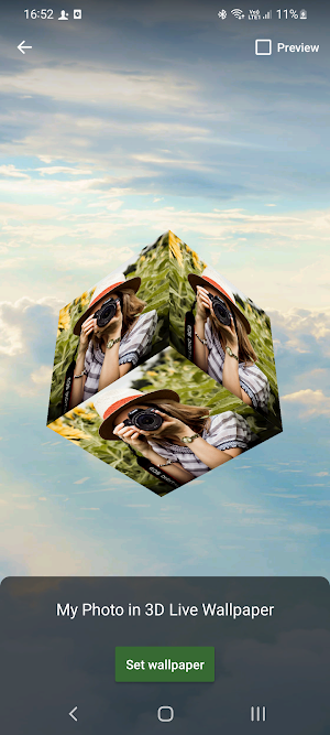 My Photo in 3D Live Wallpaper Screenshot 3