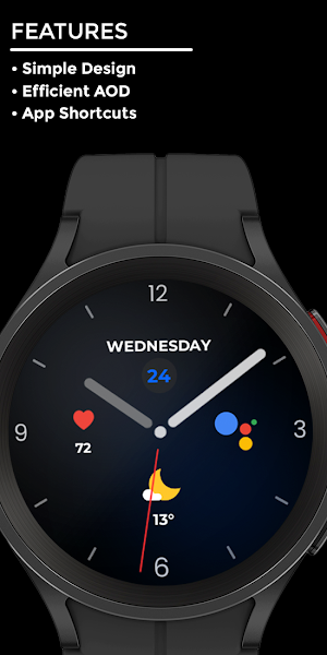 Nighty Analog 14 - watch face Screenshot 1