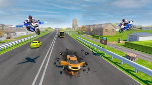 Flying Motorbike Police Games Screenshot 2