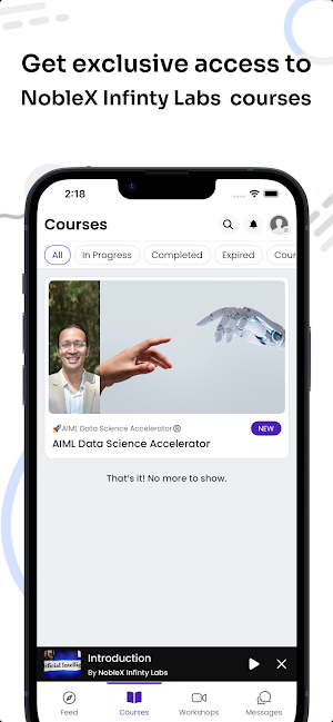 NobleX Infinity Labs Screenshot 2