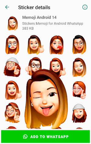 Stickers Memoji for Android WhatsApp WAStickerApp Screenshot 3