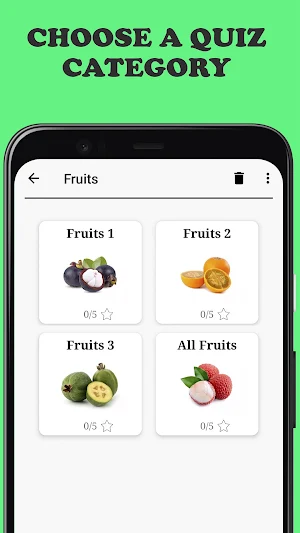 Fruits and Vegetables - Quiz Screenshot 1