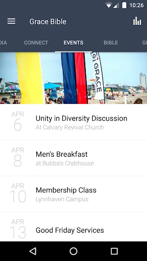 Grace Bible Church App Screenshot 2