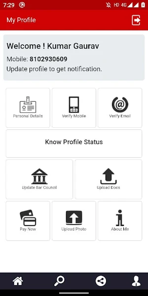 MyAdv India I Advocate Search I Case Status Screenshot 1
