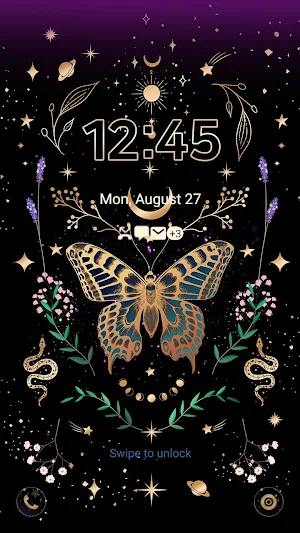 Butterfly In Galaxy- Wallpaper Screenshot 1