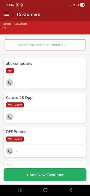 MPU Group CRM Screenshot 1