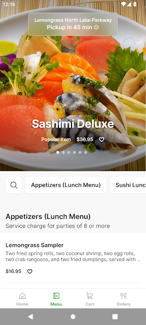 Lemongrass Thai Screenshot 1