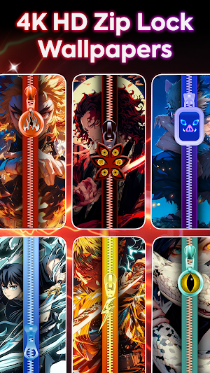 ZipWall : Zipper Lock Screen Screenshot 3