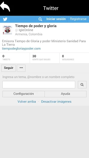 Emisora Tiempo de Gloria y Poder Screenshot 2