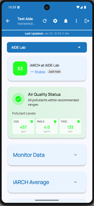 WARM iARCH App Screenshot 1