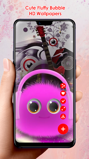 Cute Fluffy Bubble Wallpapers Screenshot 1