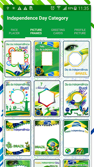 Brazil Independence Day – Photo Frame Editor Screenshot 2