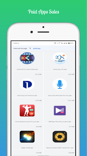 EX Paid Apps Sales Pro App Screenshot 1