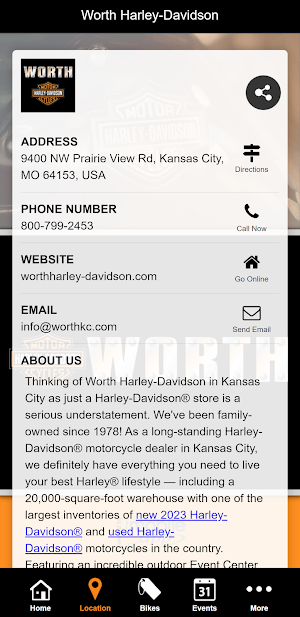 Worth Harley-Davidson® Screenshot 1