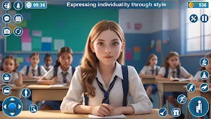 School Girl Life Simulator 3D Screenshot 0