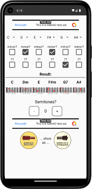 Guitar Chord Transposer Screenshot 1