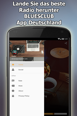 Radio BLUESCLUB Online Kostenlos Deutschland Screenshot 2
