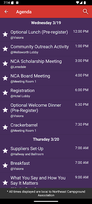 Northeast Campground Assoc Screenshot 1
