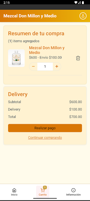 Mezcal Don Millón y Medio Screenshot 1