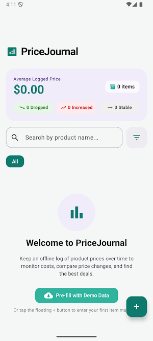 PriceJournal Screenshot 0