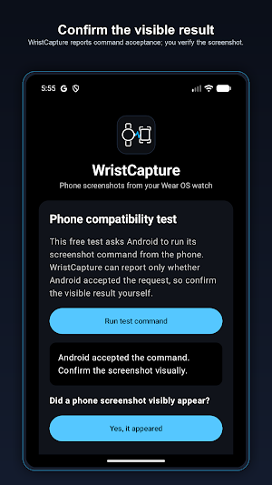 WristCapture: Phone Screenshot Screenshot 1