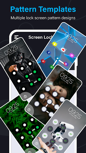Pattern Lock Screen Wallpaper Screenshot 2
