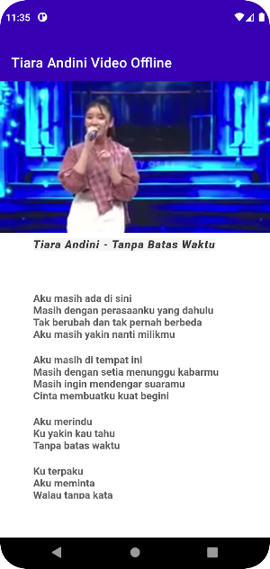 Tiara Andini Video Offline Screenshot 1