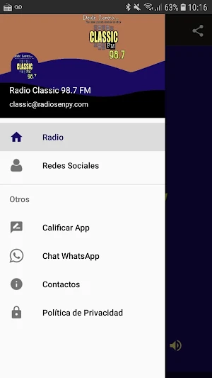 Radio Classic 98.7 FM Screenshot 2