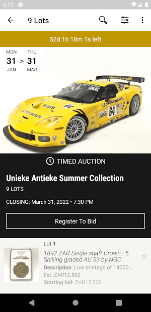 Antique Auctions Screenshot 1
