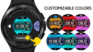 AZ247 Neon Watch Face Screenshot 1