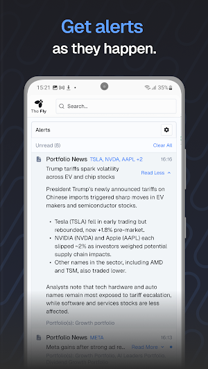 The Fly: Market Moving News Screenshot 2