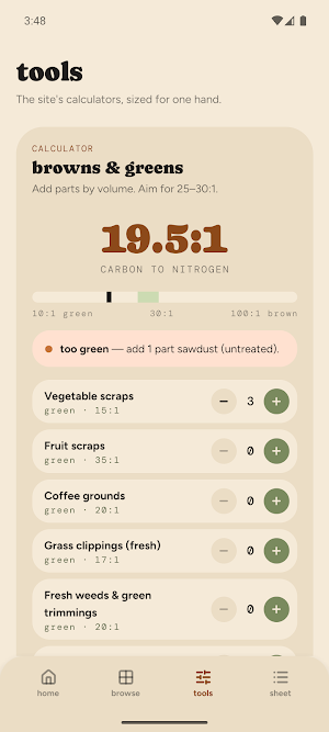 cancompost: what can I compost Screenshot 2