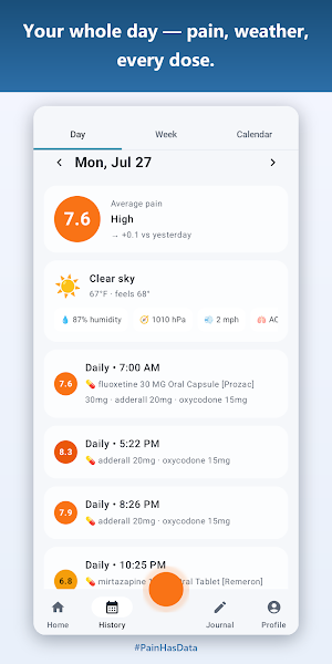 ManagedPainCare: Pain Tracker Screenshot 2