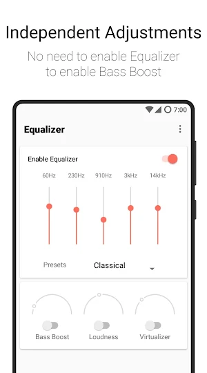 Flat Equalizer - Bass Booster & Volume Booster Screenshot 3