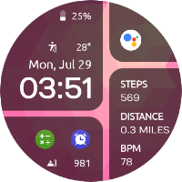 EXD070: Digital Watch Face