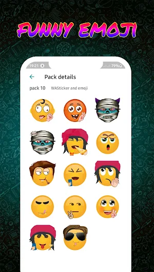 Crazy Emoji Stickers WASticker Screenshot 2
