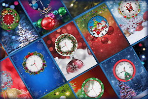 Christmas Clock Live Wallpaper Screenshot 0
