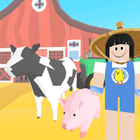 Farmer parkour on the farm