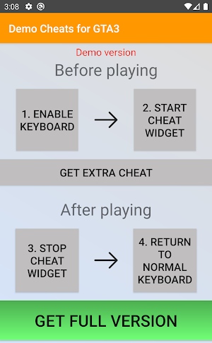 Cheats Keyboard Demo for III Screenshot 3
