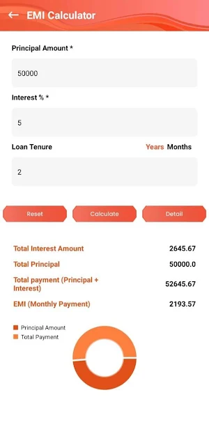 EMI Loan Calculator Screenshot 1