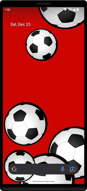 Soccer Balls Live Wallpaper Screenshot 1