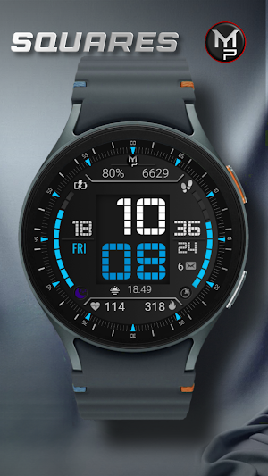 SQUARES - Watch face Screenshot 0