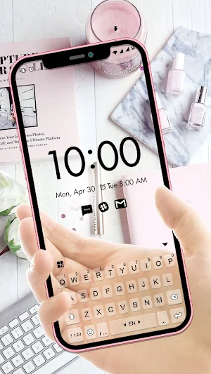 Pink Biz Transparent Themes Screenshot 2