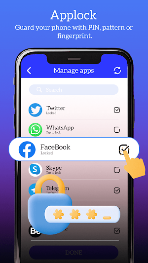 AppLock - Lock apps & Guard Screenshot 0