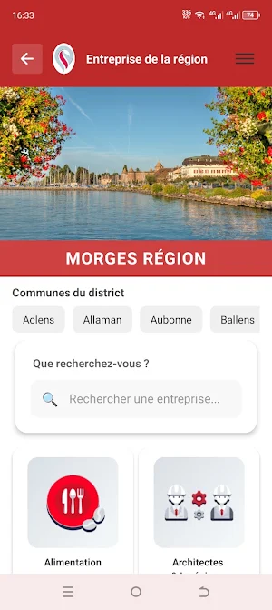 Entreprises de la région Screenshot 2