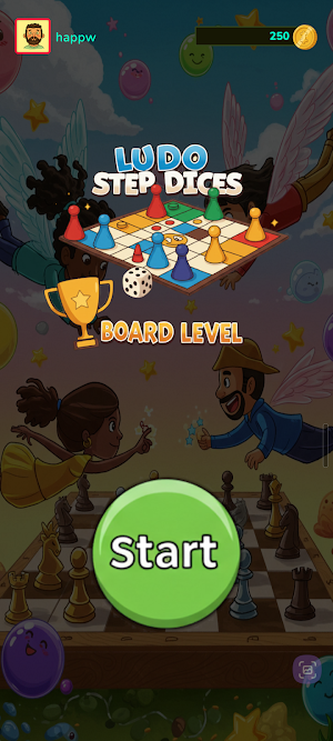 Ludo Step Dice Board Level Screenshot 1