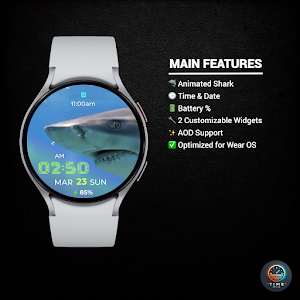 Shark Fin - watch face Screenshot 1